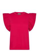 T-Shirt Tops T-shirts & Tops Short-sleeved Pink United Colors Of Benet...