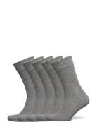 Bamboo Solid Crew Sock Underwear Socks Regular Socks Grey Frank Dandy