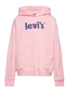 Levi's Square Pocket Hoodie Tops Sweat-shirts & Hoodies Hoodies Pink L...