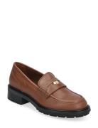 Th Penny Loafer Mokasiner Lave Sko Brown Tommy Hilfiger