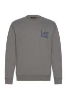 Crew Sws Tops Sweat-shirts & Hoodies Sweat-shirts Grey Lee Jeans
