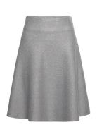 Cuannemarie Skirt Knelangt Skjørt Grey Culture