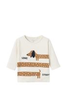 Nbmkanon Ls Top Box Tops T-shirts Long-sleeved T-shirts Cream Name It