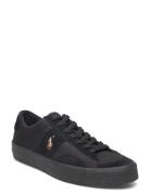 Sayer Canvas & Suede Sneaker Lave Sneakers Black Polo Ralph Lauren