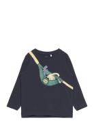 Nmmvux Ls Top Tops T-shirts Long-sleeved T-shirts Navy Name It