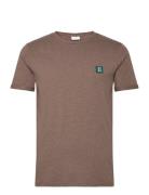 Piece 2.0 T-Shirt Tops T-shirts Short-sleeved Brown Les Deux