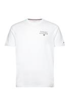 Cn Ss Tee Logo Tops T-shirts Short-sleeved White Tommy Hilfiger