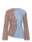 Sgclementine, 2118 Checkered Jersey Tops T-shirts & Tops Long-sleeved ...
