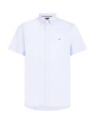 Flex Poplin Rf Shirt S/S Tops Shirts Short-sleeved Blue Tommy Hilfiger