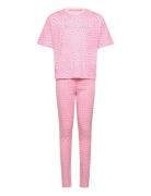 Warped Juicy Ss Tee And Legging Lounge Set Pyjamas Sett Pink Juicy Cou...