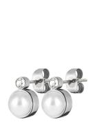 London Ss White Accessories Jewellery Earrings Studs Silver Dyrberg/Ke...