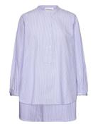 Hallikb Blouse Tops Shirts Long-sleeved Purple Karen By Simonsen