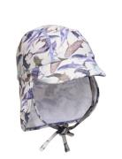 Swim Hat W. Print - Recycled Badehette Blue Mikk-line