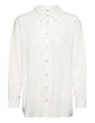 Objsanne L/S Shirt Noos Tops Shirts Long-sleeved White Object