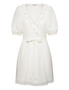 Towa Frill Dress Kort Kjole White Bubbleroom