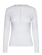 Blouse Tops T-shirts & Tops Long-sleeved White Sofie Schnoor
