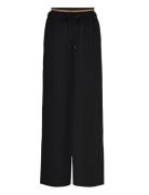 Fleur Bottoms Trousers Wide Leg Black Reiss