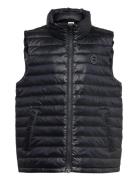 Shiny Light Padded Down Vest Fôret Vest Black GANT