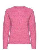 Vmdoffy Ls O-Neck Blouse Ga Noos Tops Knitwear Jumpers Pink Vero Moda