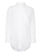 Rel Seersucker Stripe Shirt Tops Shirts Long-sleeved White GANT