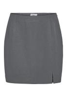 Objlisa Mw Mini Skirt Noos Kort Skjørt Grey Object