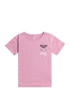 Day And Night A Tops T-shirts Short-sleeved Pink Roxy