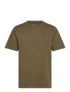 Loke Badge Tee - Regenerative Organ Tops T-shirts Short-sleeved Khaki ...