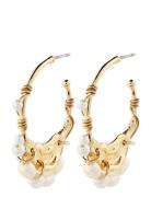 Focus Recycled Hoop Earrings Accessories Jewellery Earrings Hoops Gold...