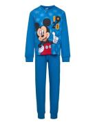 Pyjama Pyjamas Sett Blue Mickey Mouse