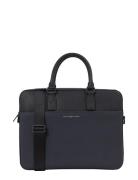 Th Business Leather Computer Bag Dataveske Veske Black Tommy Hilfiger