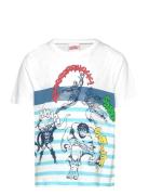 Tshirt Tops T-shirts Short-sleeved White Marvel