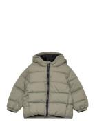 Quilted Jacket Fôret Jakke Khaki Green Mango