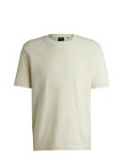 Tee Jagged 3 Tops T-shirts Short-sleeved Beige BOSS