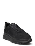 Cph40 Leather Mix Ivory Lave Sneakers Black Copenhagen Studios