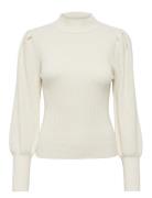 Onlkatia L/S Highneck Pullover Knt Tops Knitwear Jumpers White ONLY