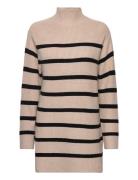 Daytonabzkylie Knit Tops Knitwear Turtleneck Beige Bzr