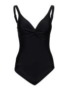 Womens Shaping Brigitte 1 Piece Sport Swimsuits Black Speedo