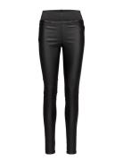 Fqshantal-Pa-Cooper Bottoms Trousers Leather Leggings-Bukser Black FRE...