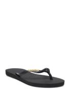 Hav. Slim Logo Metallic Shoes Summer Shoes Sandals Flip Flops Black Ha...