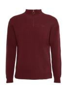 Barbour Essential Lambswool Half Zip Tops Knitwear Half Zip Jumpers Bu...