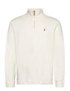 Estate Rib-Lsl-Knt Tops Knitwear Half Zip Jumpers White Polo Ralph Lau...