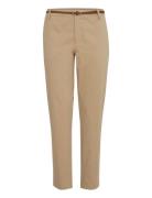 Bydays Cigaret Pants 2 - Bottoms Trousers Slim Fit Trousers Cream B.yo...