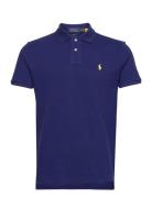 Basic Mesh-Ssl-Knt Designers Polos Short-sleeved Blue Polo Ralph Laure...