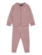 Hmlbille Tracksuit Sport Tracksuits Pink Hummel