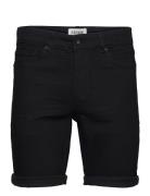 Sdryder Ltblack100 Denim Shorts Bottoms Shorts Denim Black Solid