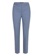 Stretch Dbl Ctn-Pant Bottoms Trousers Slim Fit Trousers Blue Lauren Ra...