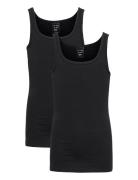 Top Tops T-shirts Sleeveless Black Schiesser