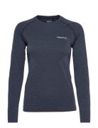 Core Dry Active Comfort Ls W Sport T-shirts & Tops Long-sleeved Navy C...