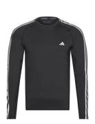 Techfit 3-Stripes Training Long-Sleeve Top Sport T-shirts Long-sleeved...