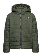 Ess Hooded Padded Jacket Sport Jackets & Coats Puffer & Padded Khaki G...